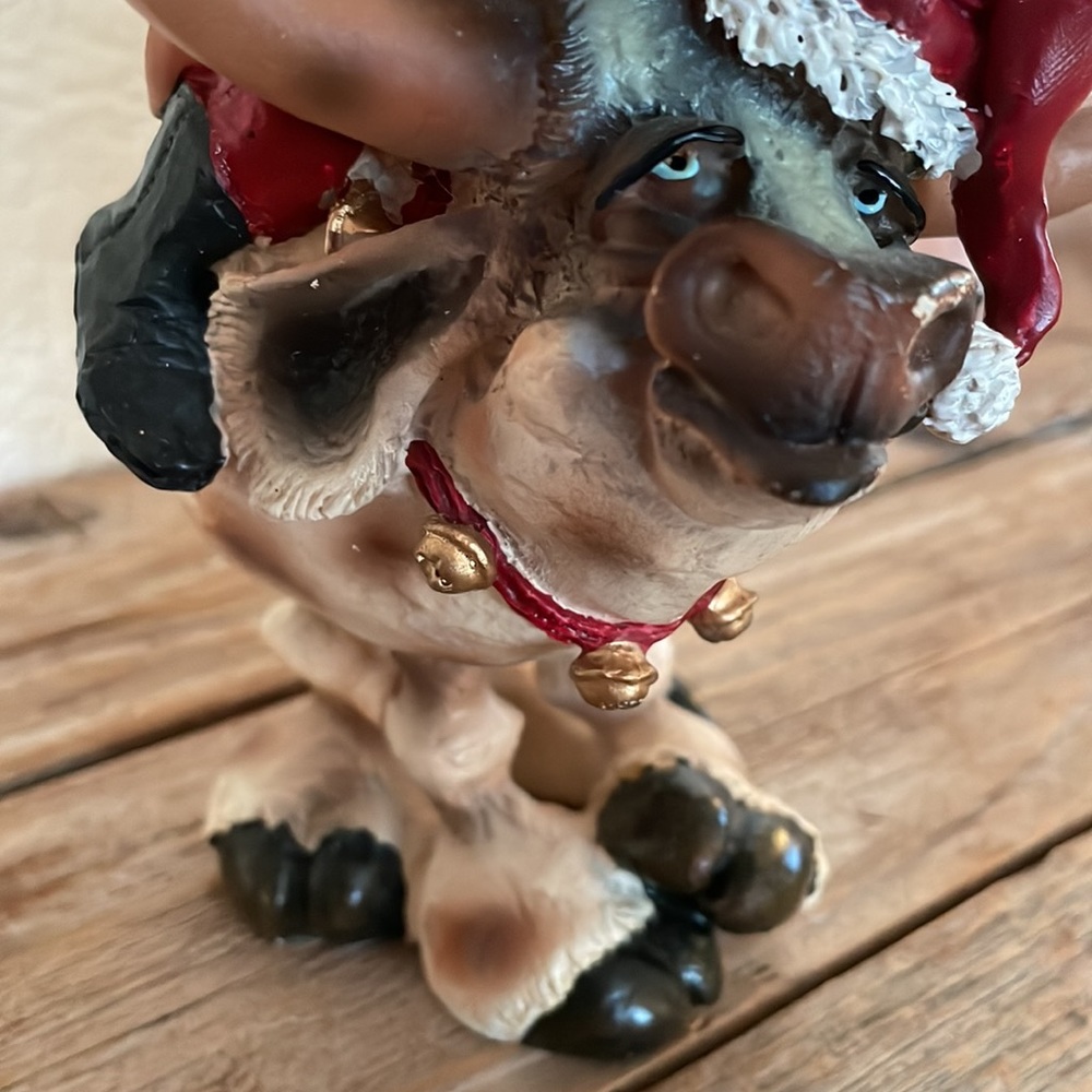 🎄Cowboy Santa Ceramic Figure🎄 - Picture 7 of 9